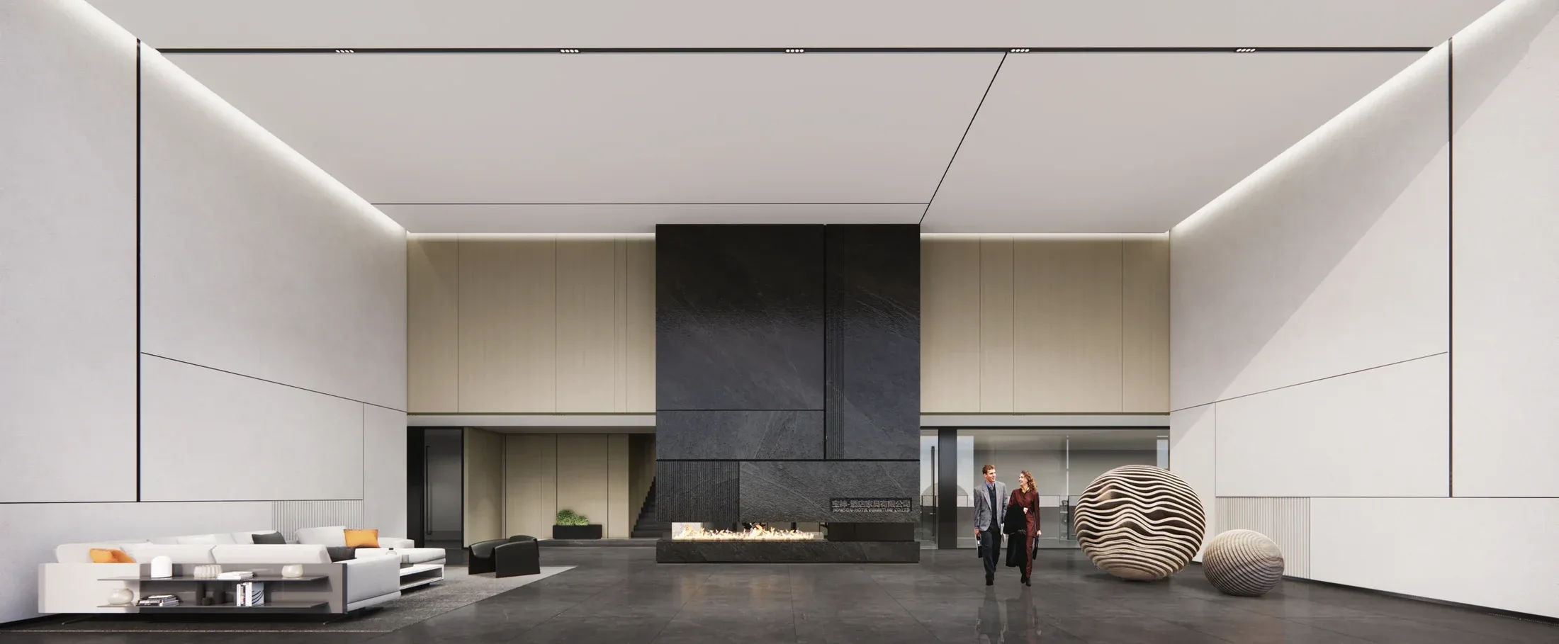 Bao Shen Furniture Gallery — Interior dan detail material