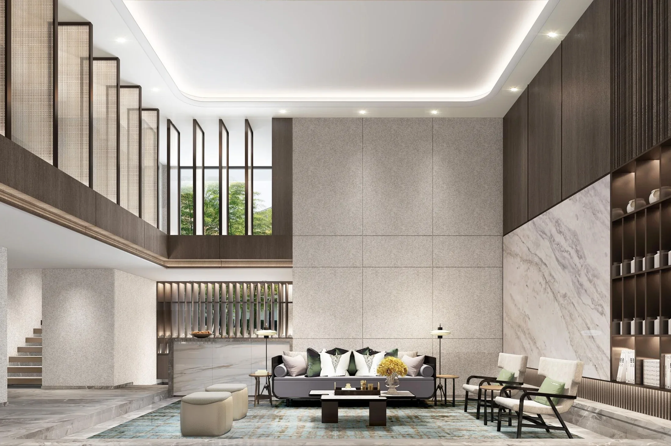 Chongming Island Villa — Ruang berkumpul