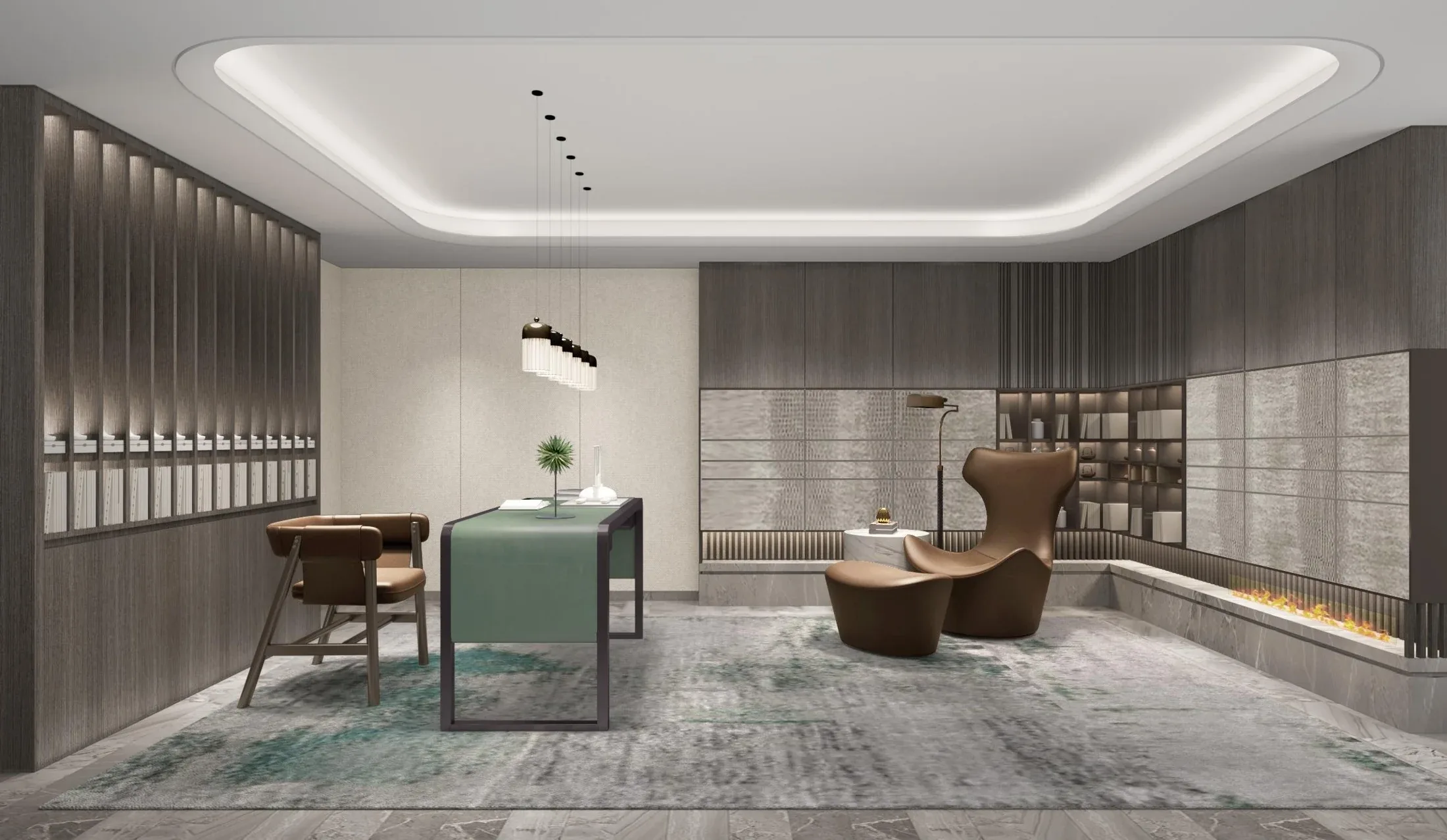 Chongming Island Villa — Ruang kerja