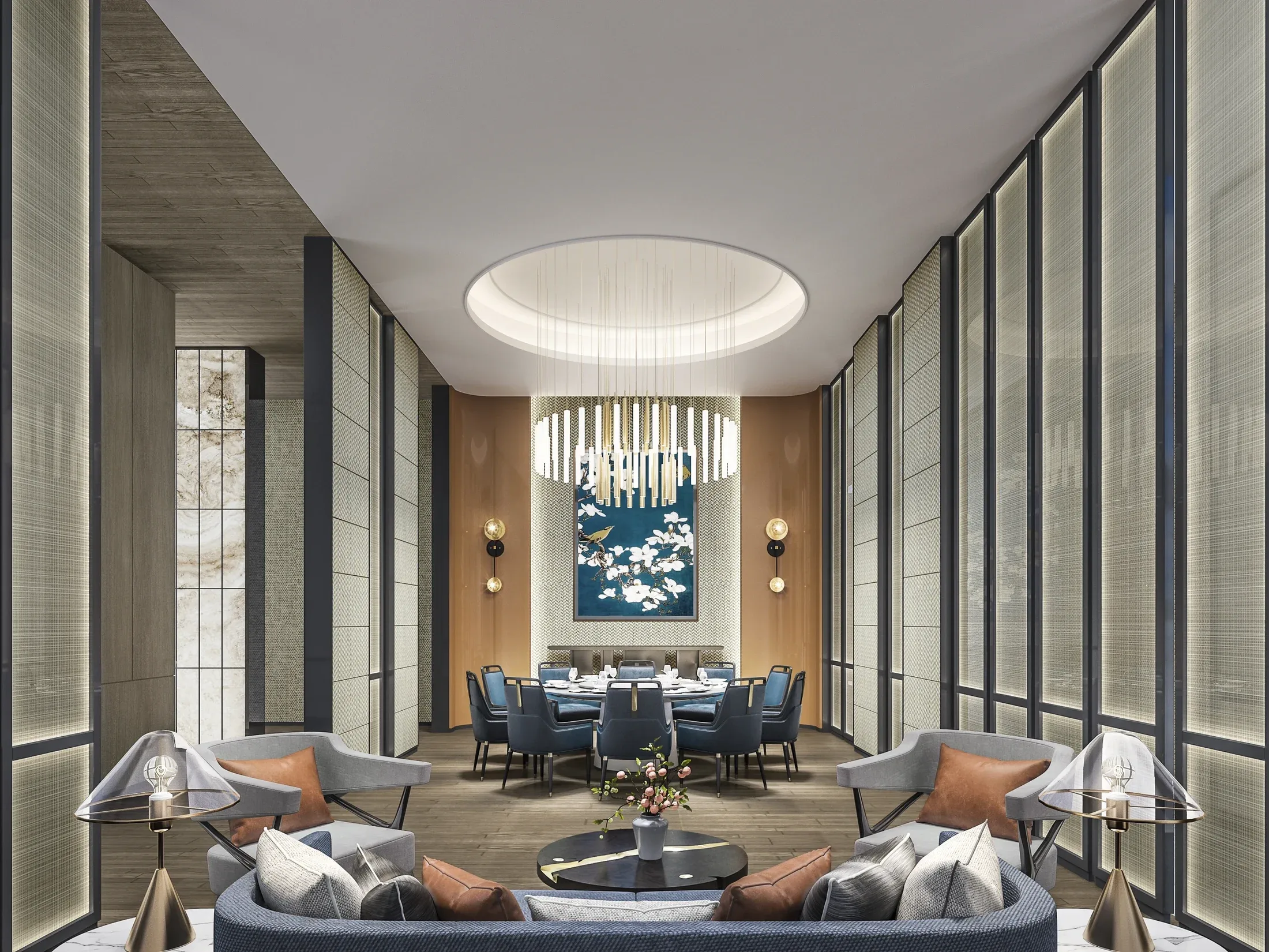 IDM Furniture Gallery — Interior dan detail material