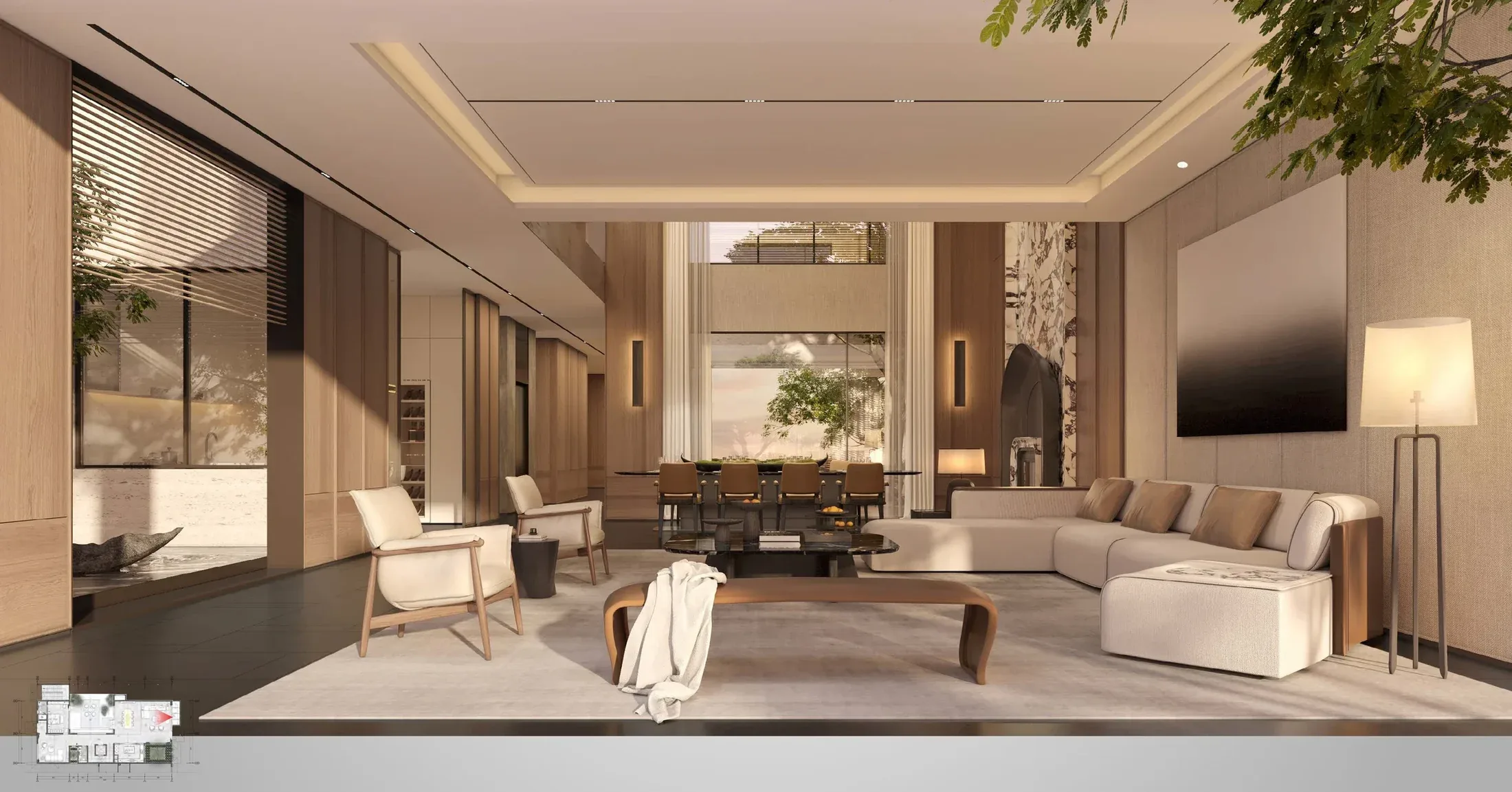 St Lazarus District Residence — Ruang dan detail
